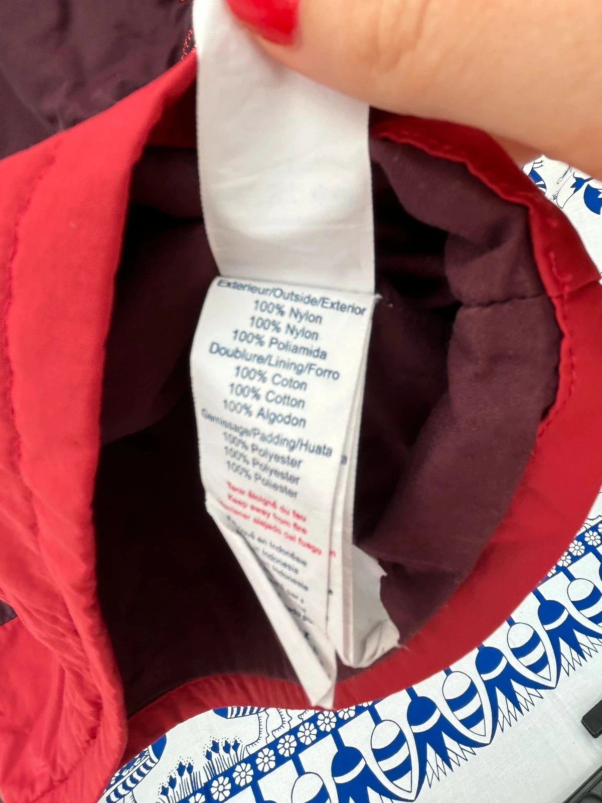 Vestido 23 meses Obaïbi em muito bom estado roxo e bordô para menina – photo 3